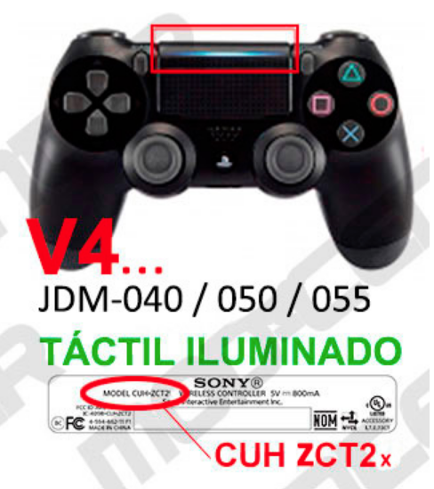 mando ps4 v2 led tactil fortnite