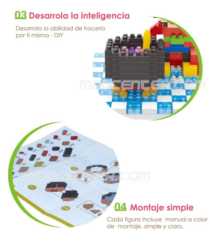 Puzzle Lego 3D - Figura Mini bloques - ONE PIECE