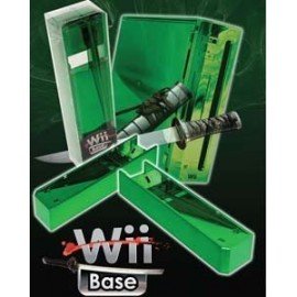 Base Stand Wii -VERDE CROMADO-