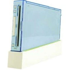 Carcasa protectora wii + soporte con ventilador  ( Azul )