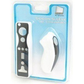 Protectores Silicona para mandos Wii PLAYERGAME *Negro / Blanco*