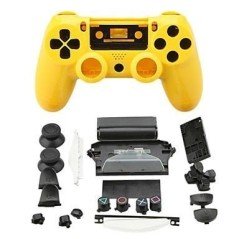 Carcasa completa + botones DualShock 4 PS4 - AMARILLA