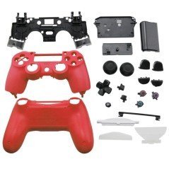 Carcasa completa + botones DualShock 4 PS4 - ROJA