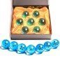 Bolas del dragon AZULES estuche 7 UND - Bolas 4,5cm