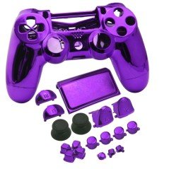 Carcasa mando DualShock 4 PS4 V2 - MORADO CROMADO