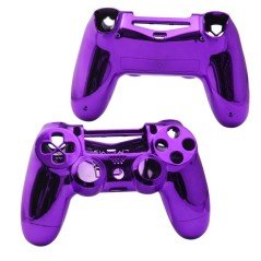 Carcasa mando DualShock 4 PS4 V2 - MORADO CROMADO