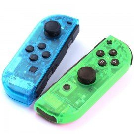 Carcasa mando Joy Con Nintendo Switch - CRISTAL AZUL / VERDE