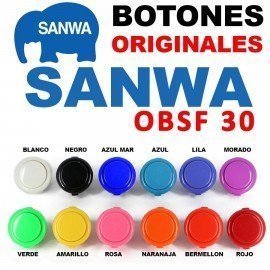 Boton ARCADE SANWA OBSF30 ORIGINAL