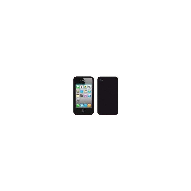 Funda silicona iPhone 4G / 4s ( Negra )