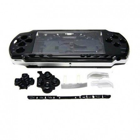 Carcasa completa PSP 2000 + Botones ( Negra )