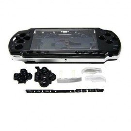 Carcasa completa PSP 2000 + Botones - Negra