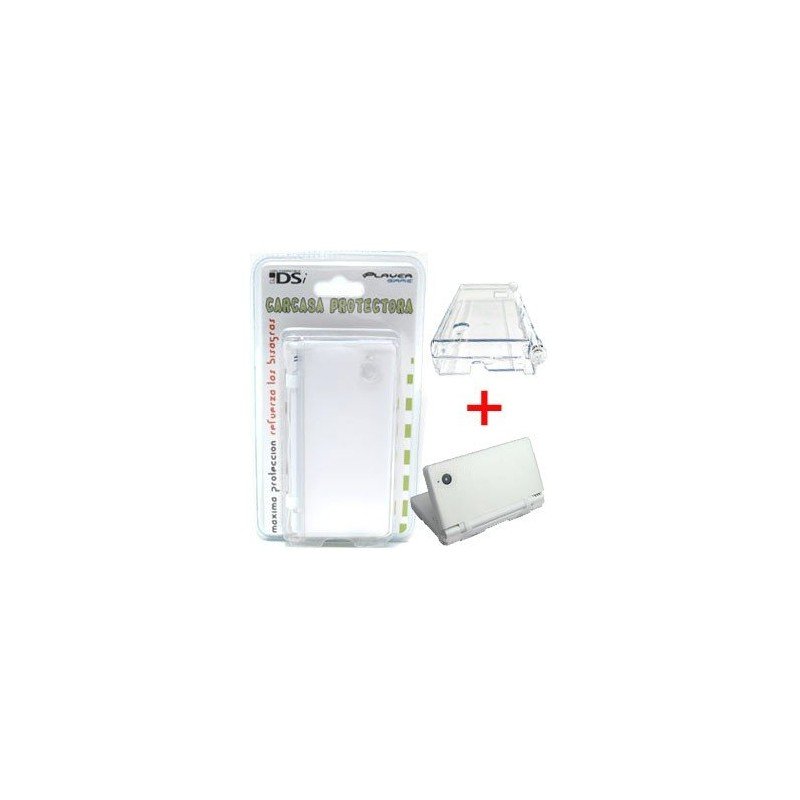 Carcasa protectora + Funda de silicona DSi  2 en 1 ( Blanco )