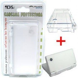 Carcasa protectora + Funda de silicona DSi  2 en 1 ( Blanco )