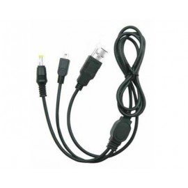 Cable USB Datos y Cargador 2en1 PSP
