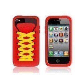 Funda silicona iPhone 4G / 4s ( Zapatilla Roja )