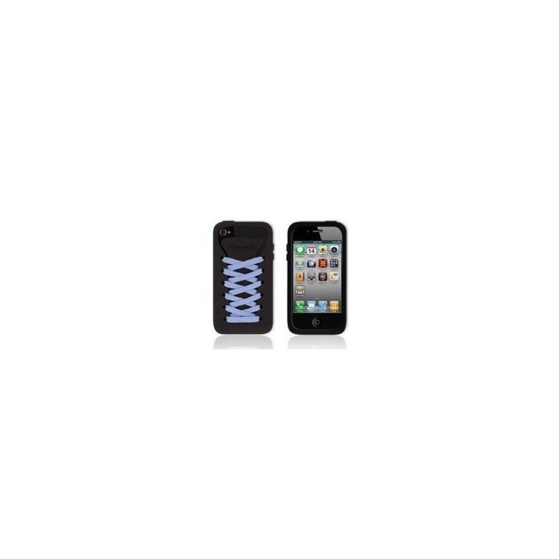 Funda silicona iPhone 4G / 4s ( Zapatilla Negra )