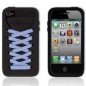 Funda silicona iPhone 4G / 4s ( Zapatilla Negra )