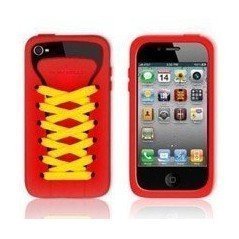 Funda silicona iPhone 4G / 4s ( Zapatilla Roja )