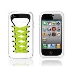 Funda silicona iPhone 4G / 4s ( Zapatilla Blanca )