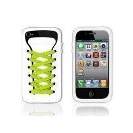 Funda silicona iPhone 4G / 4s ( Zapatilla Blanca )