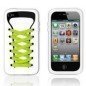 Funda silicona iPhone 4G / 4s ( Zapatilla Blanca )