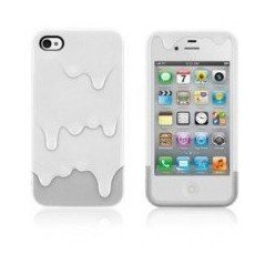 Funda silicona iPhone 4G / 4s ( Helado de Nata )