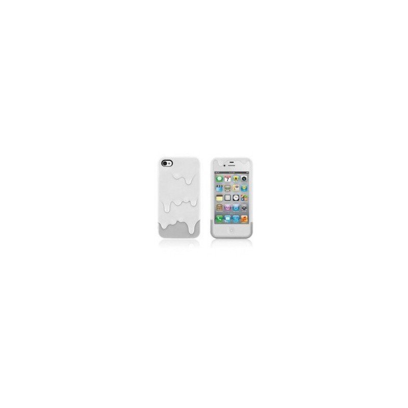 Funda silicona iPhone 4G / 4s ( Helado de Nata )