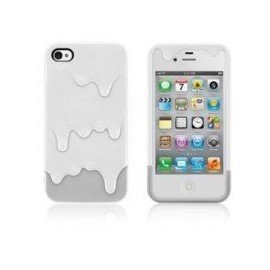 Funda silicona iPhone 4G / 4s ( Helado de Nata )