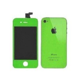 Pantalla Retina LCD + Tactil + Carcasa trasera + Boton home iPhone 4S ( Set conversión Verde )