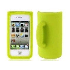 Funda silicona iPhone 4G / 4s ( Taza Verde )
