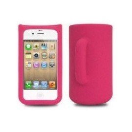 Funda silicona iPhone 4G / 4s (Taza Rosa)