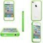 Funda Bumper TPU con botones cromados iPhone 4G / 4s ( Verde )