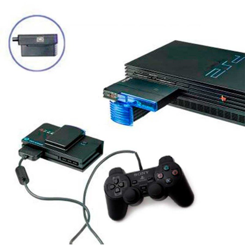 Autenticación inquilino rigidez Convertidor inalámbrico de mandos PS2/PC PS2 PS1 Accesorios Comprar...