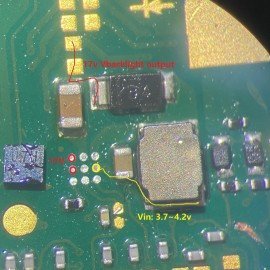 Regulador tension back Light pantalla Nintendo Switch LITE