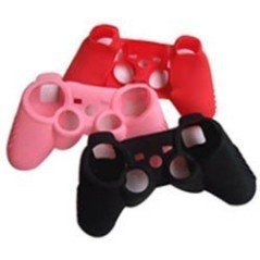 Protector silicona mandos  PS3 - ROSA -