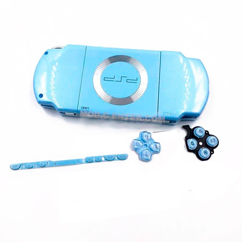 Carcasa completa PSP 2000/3000 + Botones ( Azul cielo )