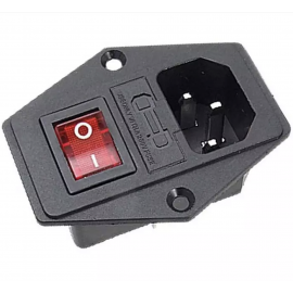 Toma Alimentacion + Fusible + Interruptor