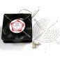Ventilador 12x12cm con rejilla y tornillos