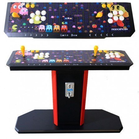 Maquina recreativa PANDORA BOX Consola Arcade con pedestal y monedero 6300 Juegos - PACMAN *RESERVA 15 DICIEMBRE*
