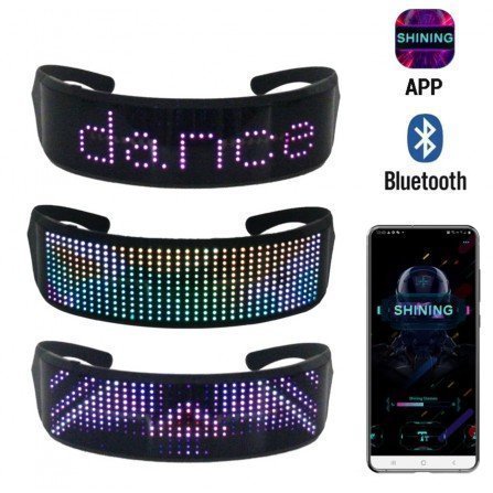 Gafas con pantalla LED Personalizable APP Bluetooth