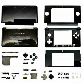 3DS Carcasa completa repuesto - Negra