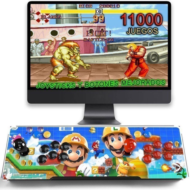 Consola de juegos Retro Emuladores + Recreativa Pandora BOX Mario  - 11000 Juegos