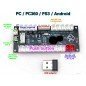 Controlador USB Arcade - Zero Delay 1 Player - INALAMBRICO - PS3 XBOX PC RASPBERRY
