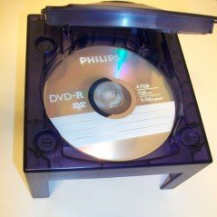 Carcasa GameCube compatible con DVD GRANDES - PLATA