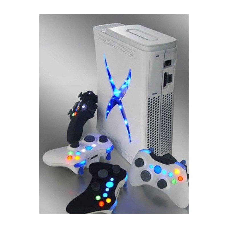Carcasa Blanca Camaleon Completa White Chamaleon HDMI XCM XBOX360