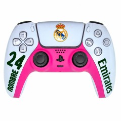 Mando PS5 Personalizado DualSense - Fucsia y verde 26/27 Real Madrid C.F