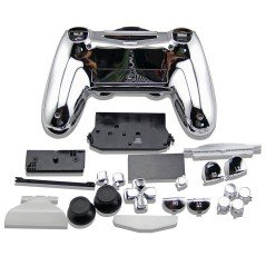 Carcasa completa + botones DualShock 4 PS4 - Cromado