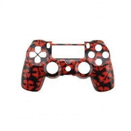 Carcasa mando DualShock 4 PS4 V1 - CALAVERA ROJA