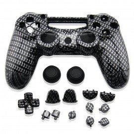 Carcasa mando DualShock 4 PS4 V1 - CARBONO