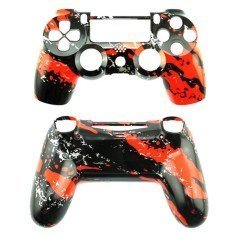 Carcasa mando DualShock 4 PS4 V1 - RASGADO ROJO